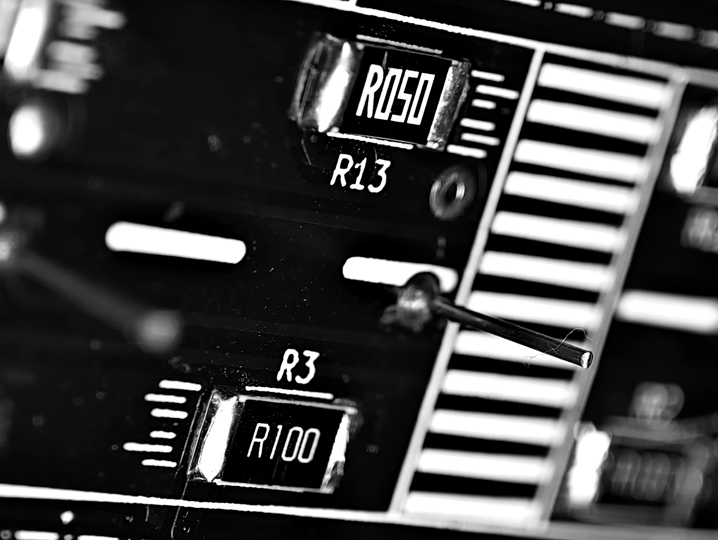 Silk Screen Art of Resistors Speeding
