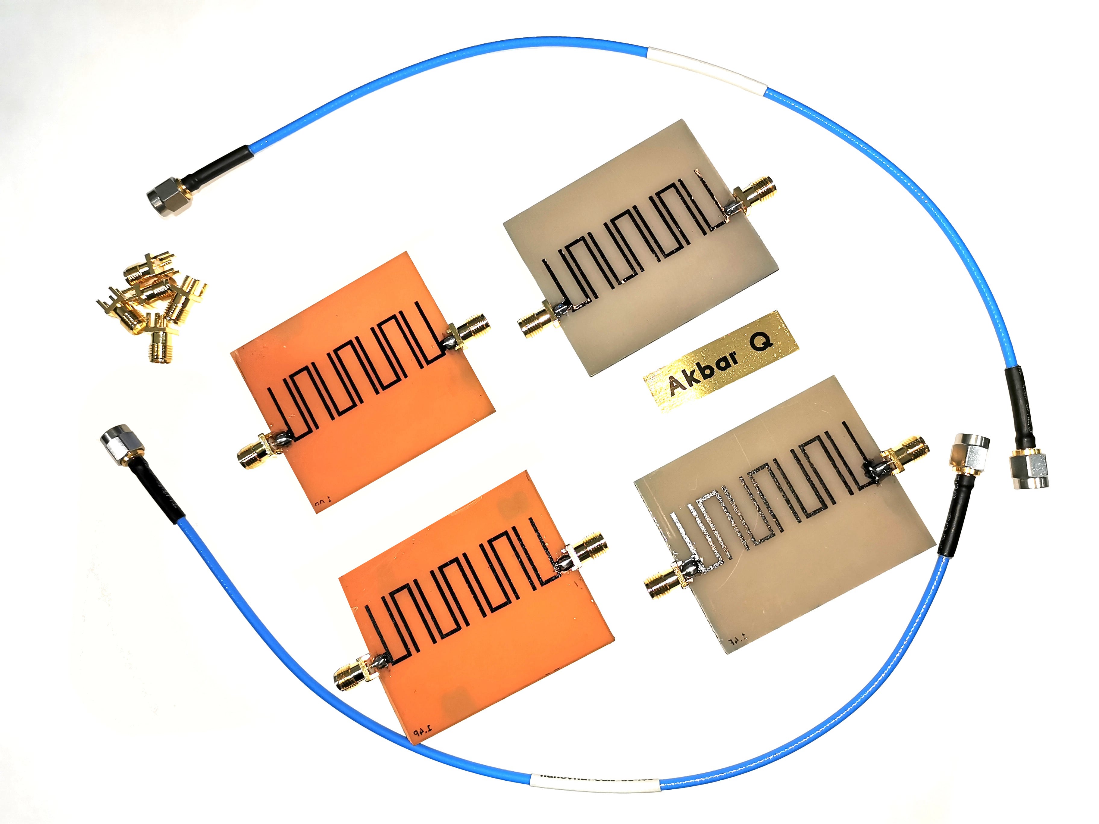 On Site Manufactured 2.4 GHz Hairpin Filters